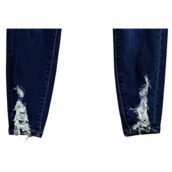 American Eagle Jeans Womens Hi-Rise Distressed Jegging Size 2 Short Destroyed Da - Picture 7 of 15